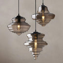 Suspension en verre de style industriel