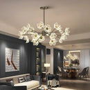 lustre moderne en fleurs pour décoration intérieure élégante