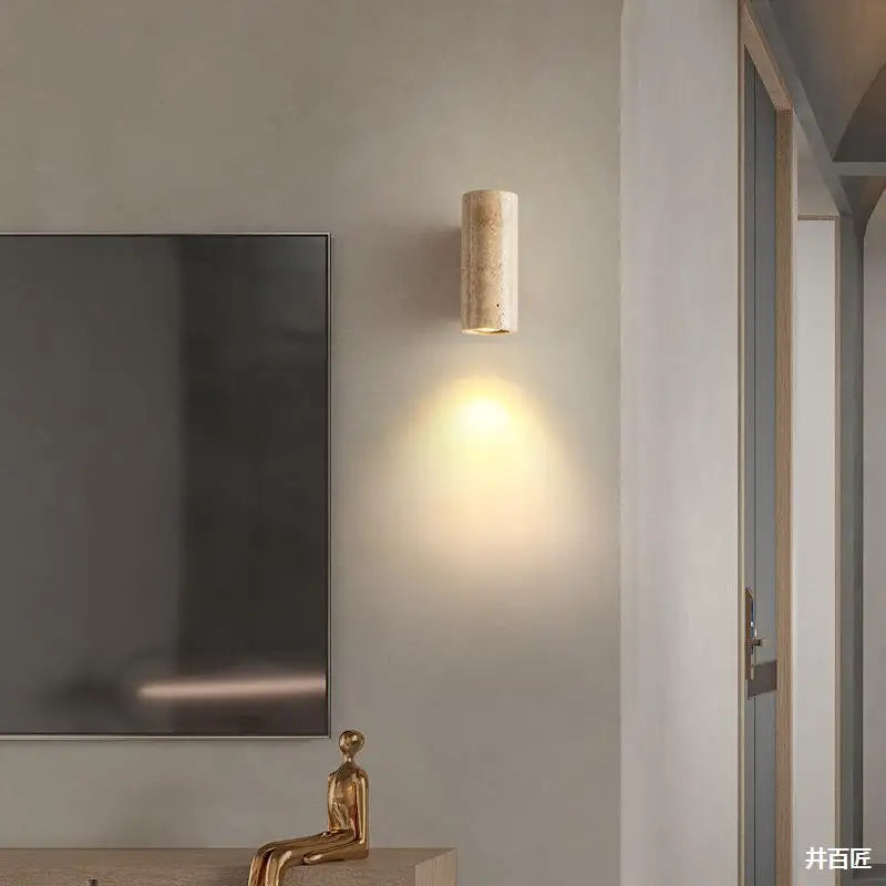 applique murale led en pierre naturelle avec gradation de température - vue 4 sur 8