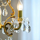 lustre rétro élégant avec perles de cristal loft décor