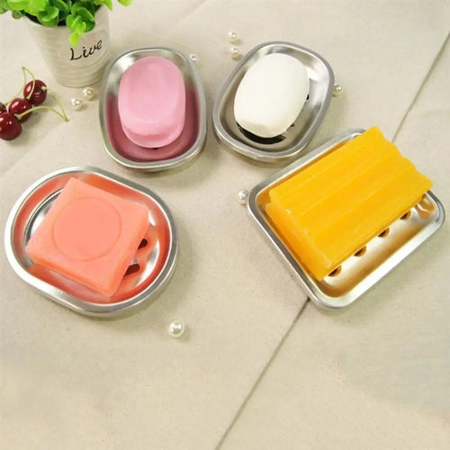 porte-savon double couche en acier inoxydable pour rangement durable - vue 2 sur 10