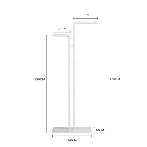 porte-manteau simple au sol pour vêtements d'intérieur et balcon - vue 11 sur 13
