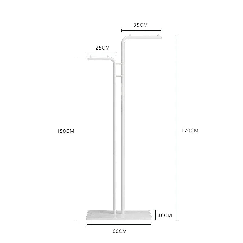 porte-manteau simple au sol pour vêtements d'intérieur et balcon - vue 11 sur 13