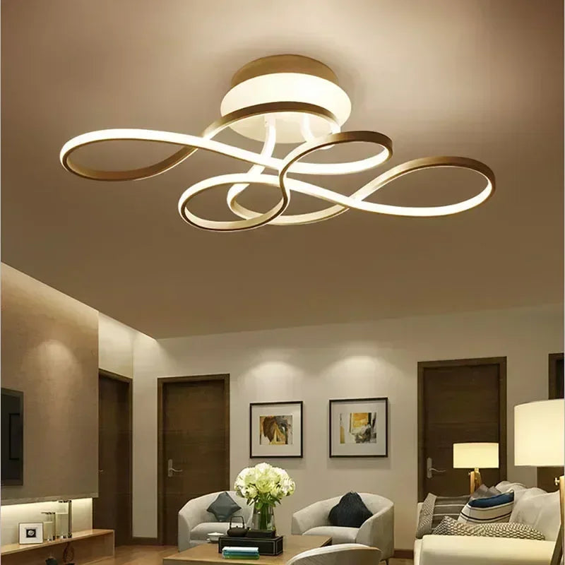 plafonnier moderne led pour décoration intérieure élégante et lumineuse - vue 6 sur 12