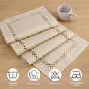 chemin de table lin ajoure style moderne repas