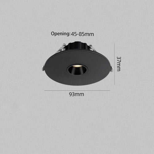 spot led ultra fin pour éclairage d ambiance rond encastré - vue 9 sur 8
