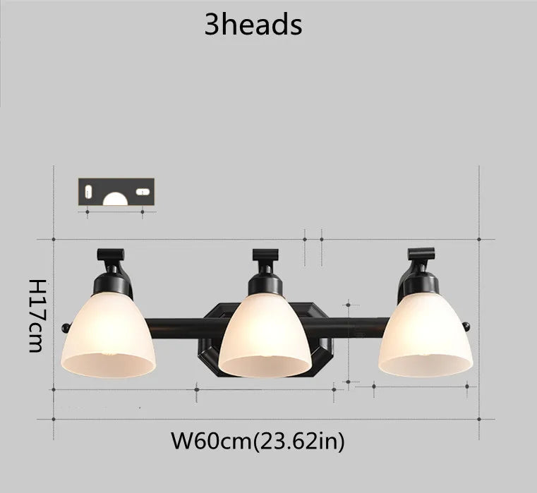 applique murale vintage led avec abat-jour en verre bronze - vue 17 sur 19