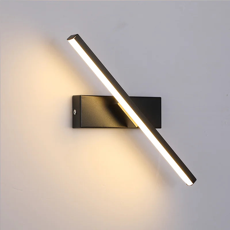 applique murale led moderne minimaliste rotative créative - vue 5 sur 7