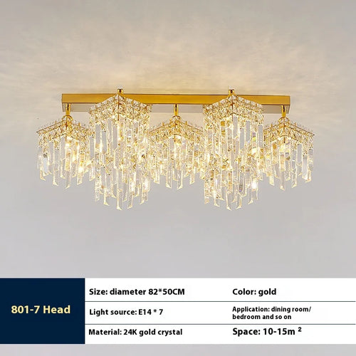 lampe en cristal de luxe pour intérieur moderne élégant - vue 12 sur 14