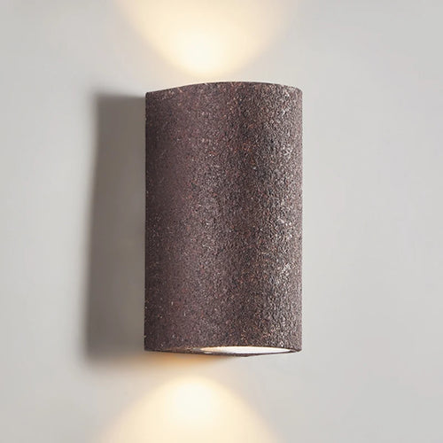 applique murale led wabi-sabi japonais rétro en ciment - vue 2 sur 11