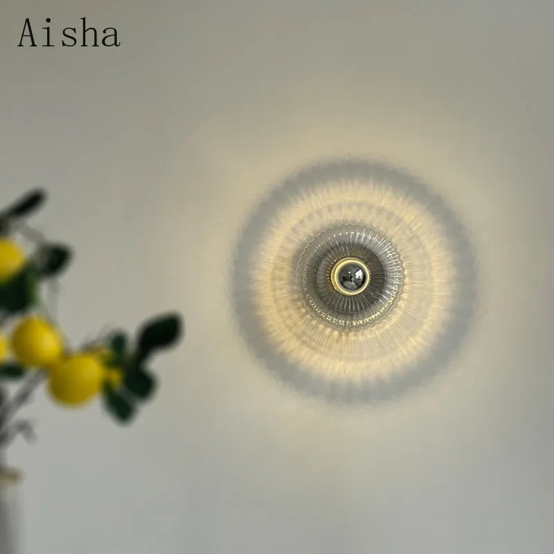 applique murale led moderne en verre minimaliste pour intérieur élégant - vue 3 sur 7