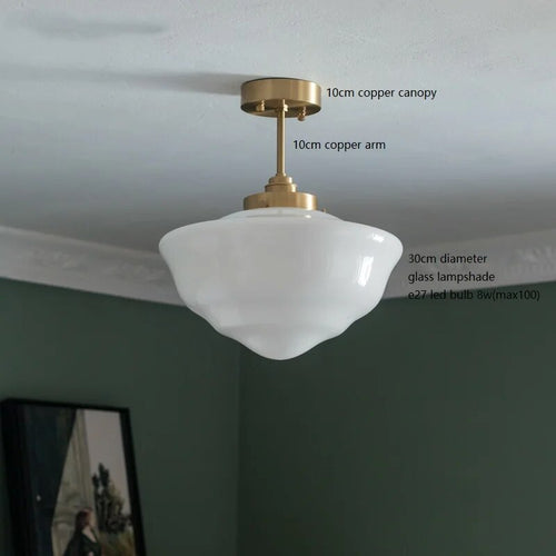 Suspension LED en verre blanc laiteux - vue 14 sur 30