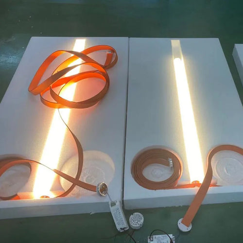 suspension tube de verre led créative minimaliste postmoderne - vue 6 sur 14