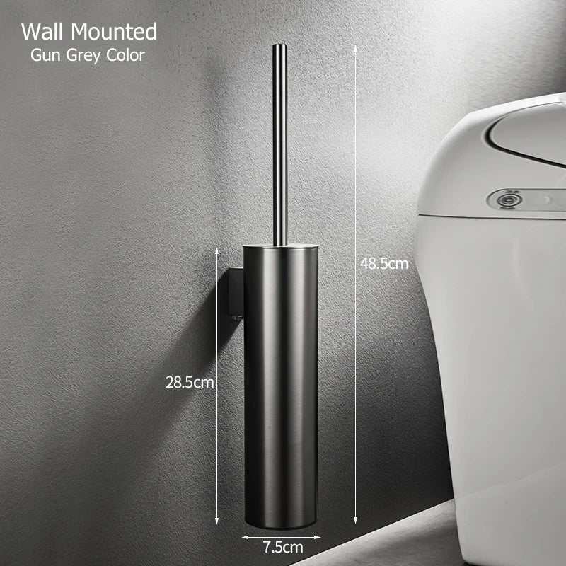 porte-brosse mural en acier inoxydable durable sans perforation - vue 10 sur 14
