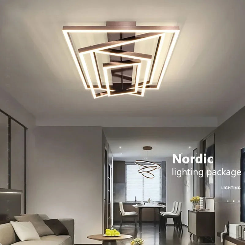Plafonnier moderne à LEDs Style industriel pour salon salle à manger chambre décoration de la maison - vue 5 sur 12