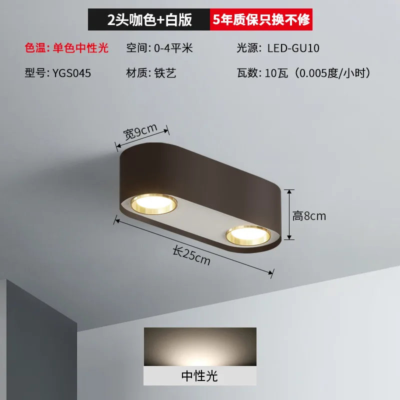 spot encastrable à double tête pour éclairage intérieur - vue 8 sur 14