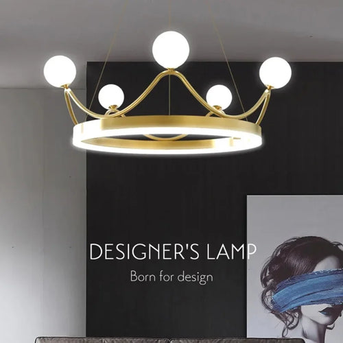 lustre moderne à led design pour intérieur élégant - vue 3 sur 8