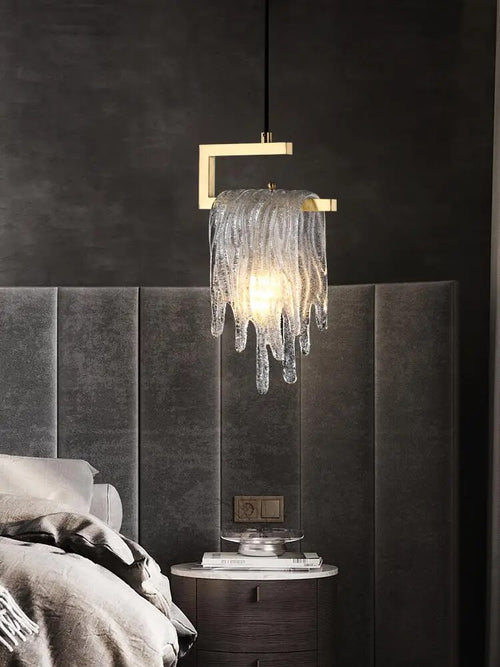 Suspension créative en cuivre pour chambre à coucher - vue 4 sur 6
