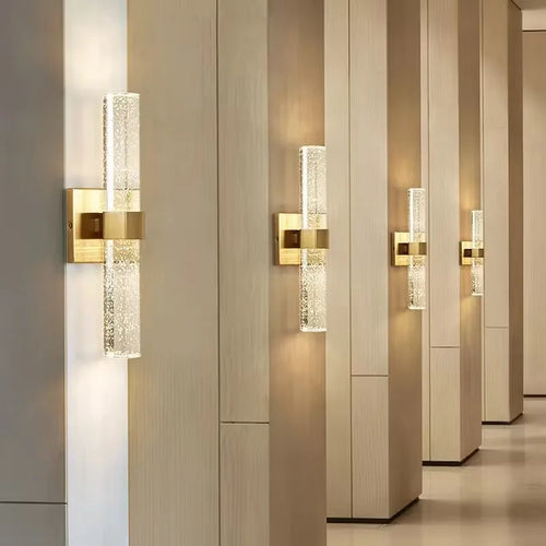 Luxury Bubble Crystal Wall Lamps Up And Dwon Modern Bedside Wall Light for Living Room Aisle Hotel Entarnce Lighting AC110V 220V - vue 7 sur 7