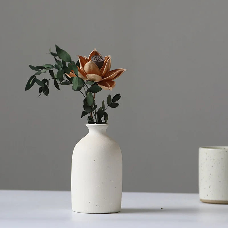 vase en céramique pour fleurs sèches décoration nordique créative - vue 4 sur 10