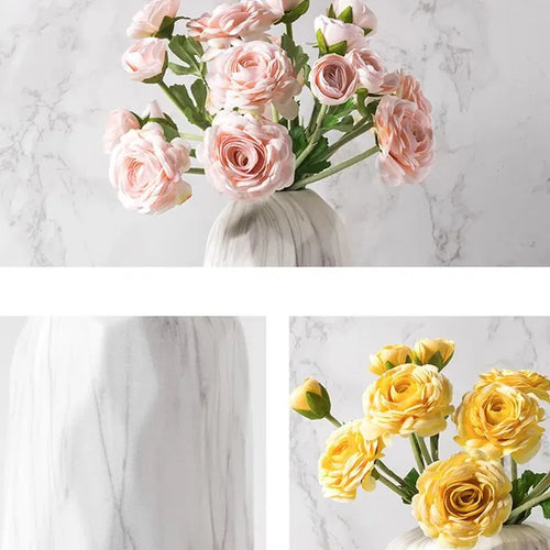 vase en céramique nordique pour fleurs séchées décoration élégante - vue 4 sur 9