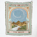 Plaid nordique motif paysage style pastoral salon canapé