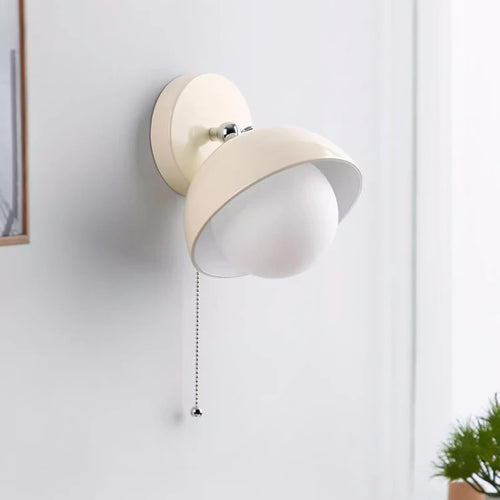 appliques murales en verre blanc style crème française pour intérieur élégant - vue 4 sur 6