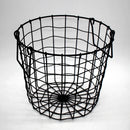 panier en maille de fer tissée pour rangement moderne