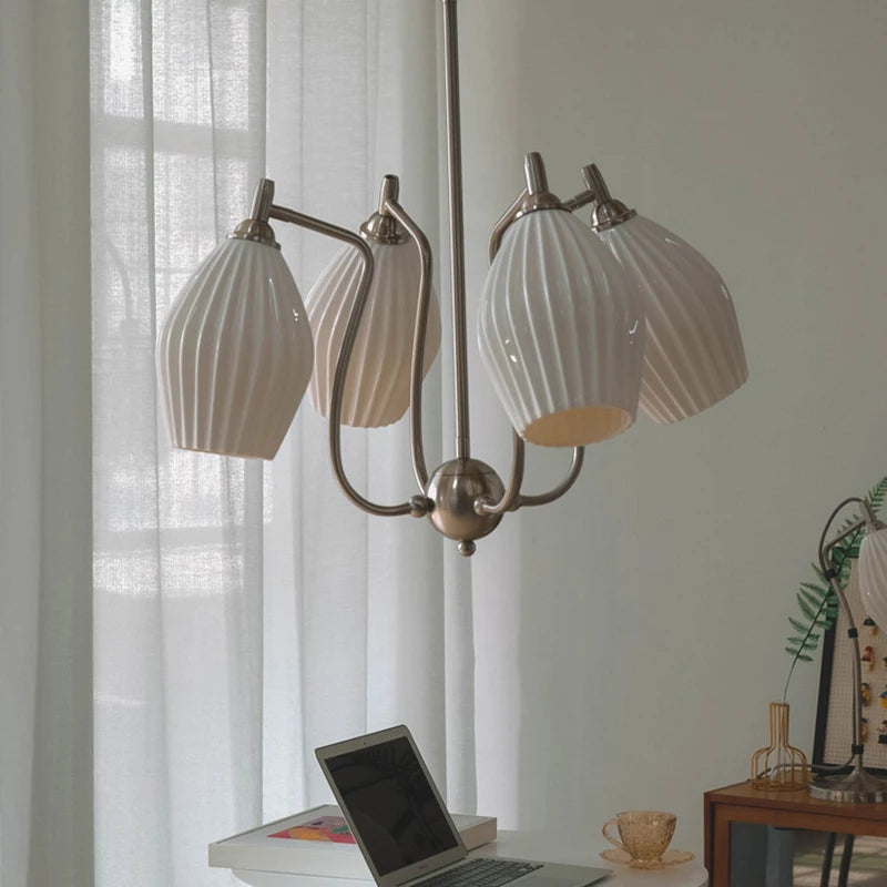 lustre bauhaus français en céramique pour intérieur élégant - vue 3 sur 12