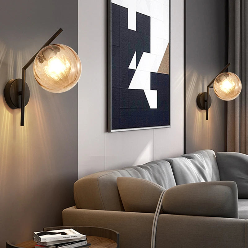 European style living room, bedroom, bedside wall lamp, study room, staircase, hallway, LED lamp, modern hotel, hotel wall lamp - vue 3 sur 15