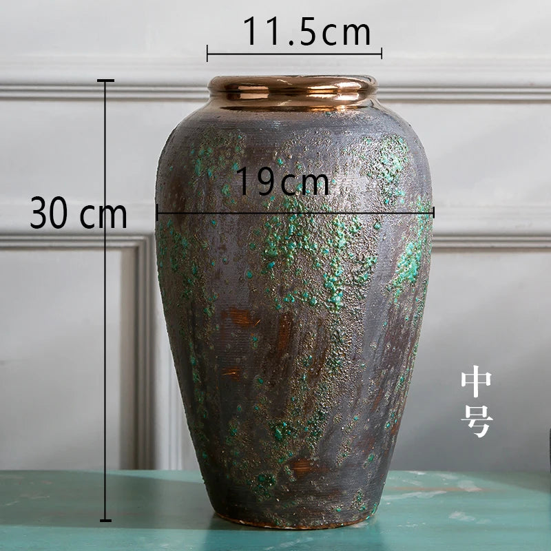 vase en céramique vintage style européen et chinois moderne - vue 11 sur 15