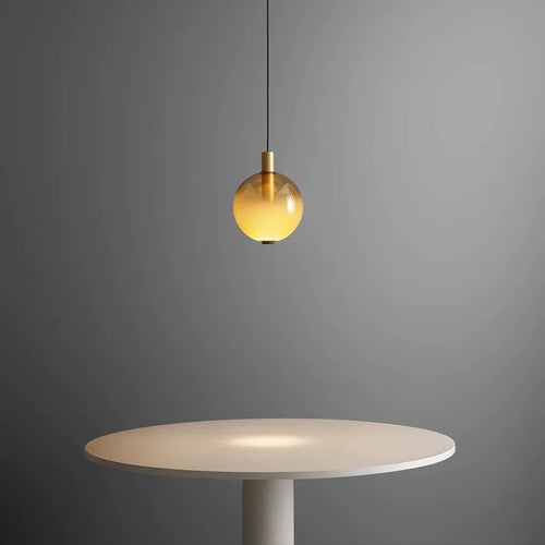 Italy Stained Glass Ball Pendant Lights for Living Room Decoration Kitchen Led Hanging Lamp Bedroom Bar Suspension Luminaire - vue 6 sur 10