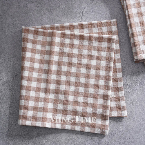 Serviette de table vichy coton style campagne reutilisable
