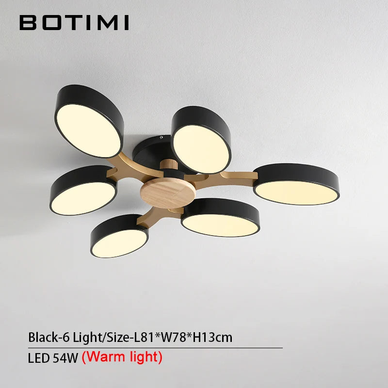 plafonnier LED gris en forme d'arbre - vue 13 sur 32