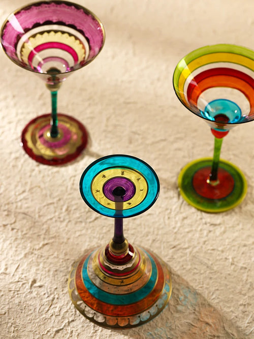 Verres à vin rouge style nordique pied design - vue 7 sur 7