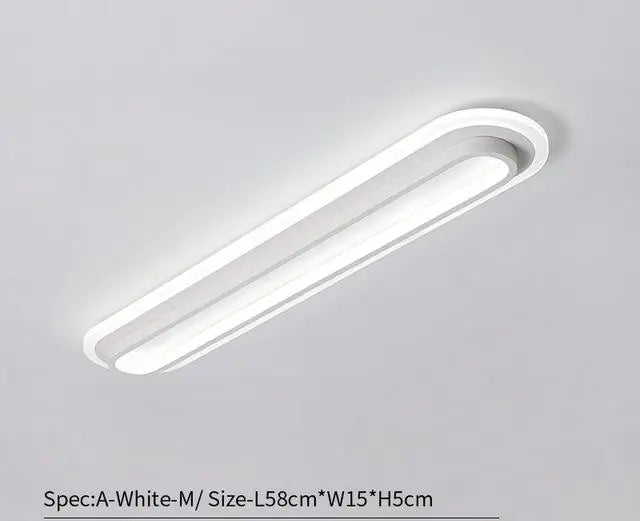 plafonnier moderne à bande led pour éclairage intérieur - vue 8 sur 12