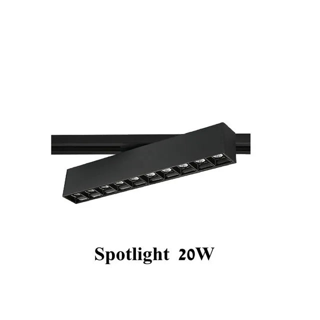 plafonnier cree led rail éclairage pour magasins et intérieurs modernes - vue 21 sur 22