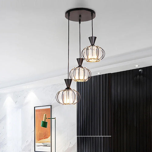 lustre moderne en cristal pour éclairage décoratif élégant - vue 3 sur 18