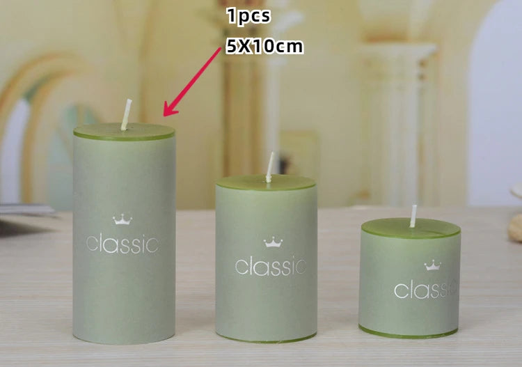 bougies piliers parfumées décoratives sans fumée en plusieurs tailles et couleurs - vue 16 sur 29