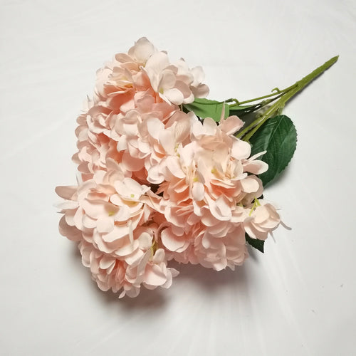 bouquets d'hortensias artificiels en soie pour décoration florale - vue 9 sur 12