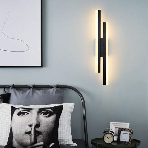 applique murale led verticale de luxe à deux têtes moderne - vue 7 sur 8