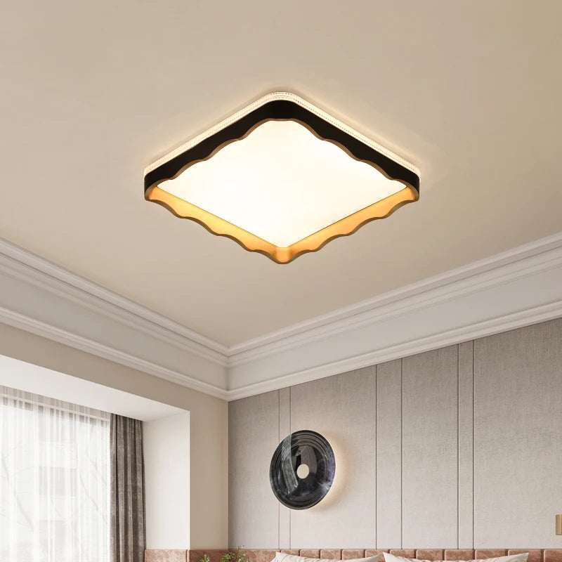 plafonnier simple en forme de vague pour décoration intérieure - vue 5 sur 10