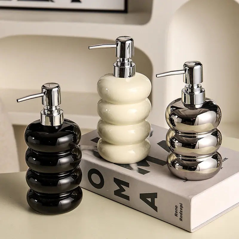 bouteille céramique pour désinfectant et distributeur de savon - vue 2 sur 12