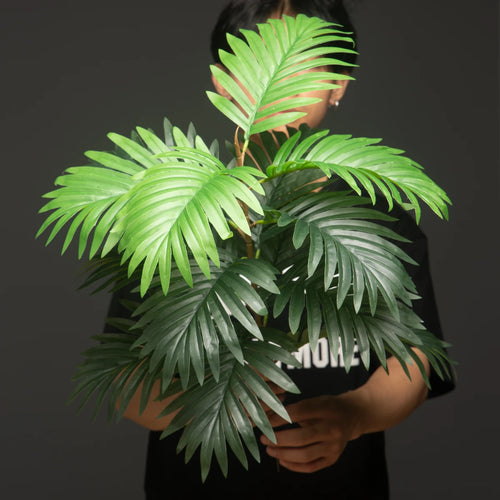grand palmier artificiel monstre arbre vert pour décoration intérieure extérieure - vue 6 sur 7