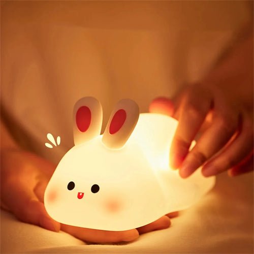 veilleuse led rechargeable usb en silicone animaux de bande dessinée - vue 12 sur 11