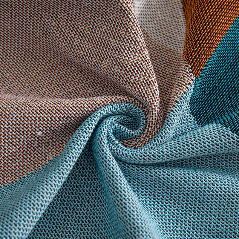 Plaid géométrique style nordique jeté canapé multifonction - vue 7 sur 7