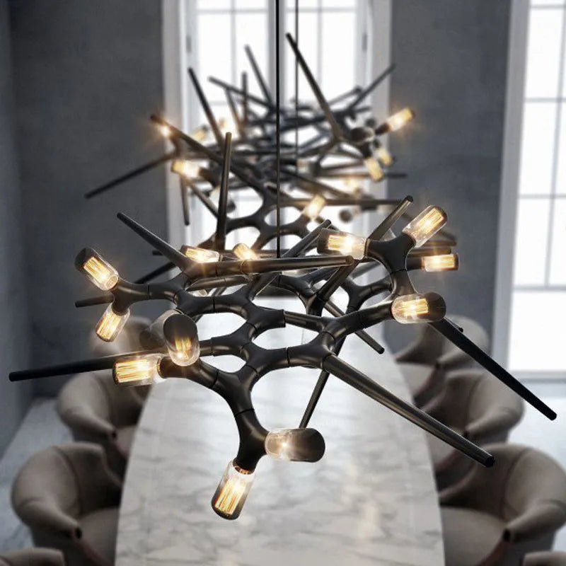 lustre de luxe post-moderne nordique pour villa personnalisé - vue 3 sur 11