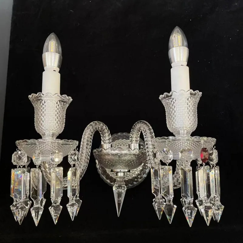 applique murale en cristal pour éclairage intérieur et mariage - vue 3 sur 10