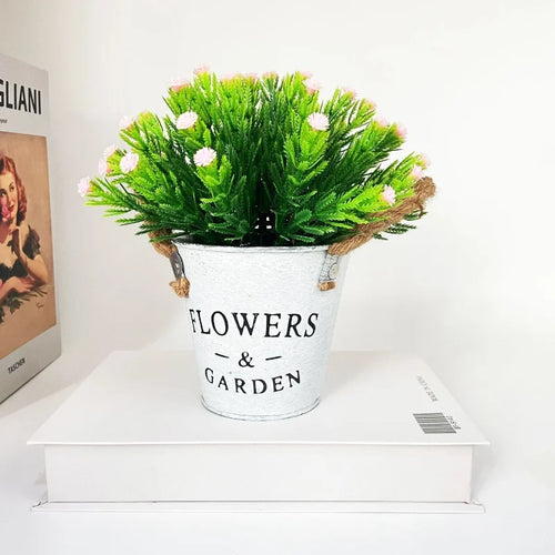 fleur artificielle en pot pour décoration créative et festive - vue 11 sur 10