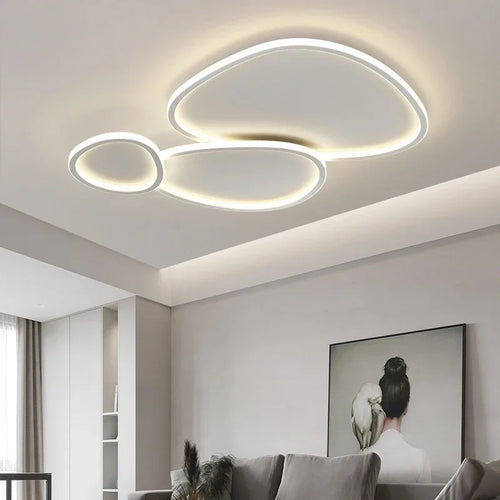 plafonnier nordic led rond pour décoration intérieure luminaire - vue 2 sur 10